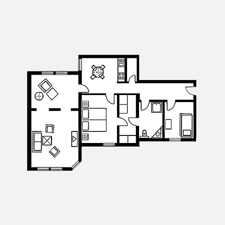 Strandvillen - Mit 2 Schlafzimmern Sv-704 Appartement Binz